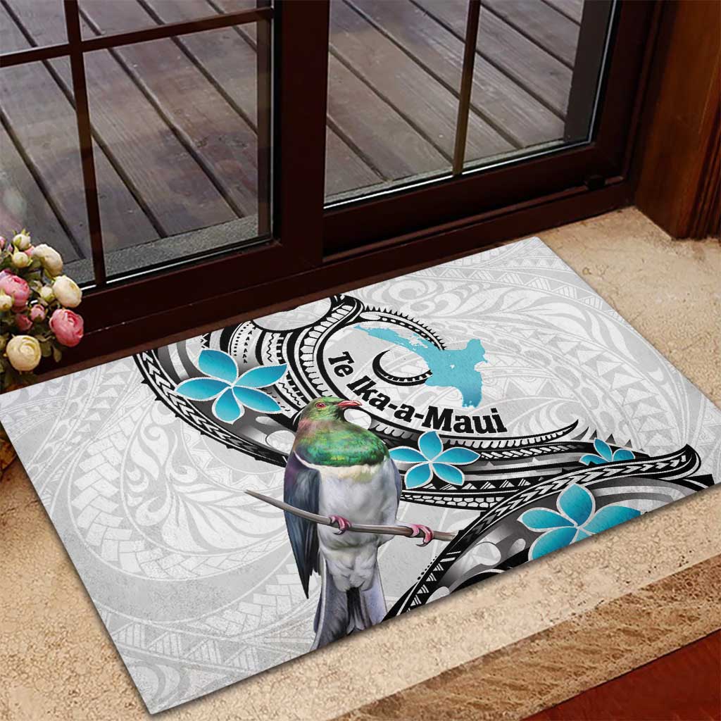 Aotearoa Te Ika-a-Maui Rubber Doormat South Island Kekeru Maori Koru LT14 - Polynesian Pride