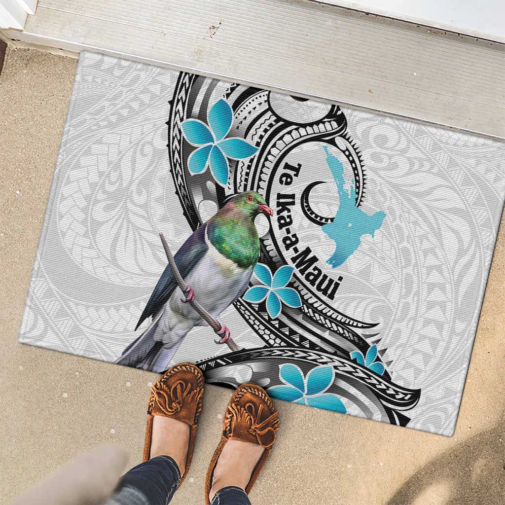 Aotearoa Te Ika-a-Maui Rubber Doormat South Island Kekeru Maori Koru LT14 - Polynesian Pride
