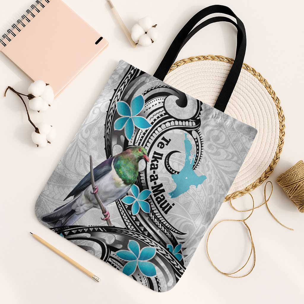 Aotearoa Te Ika-a-Maui Tote Bag South Island Kekeru Maori Koru - Polynesian Pride