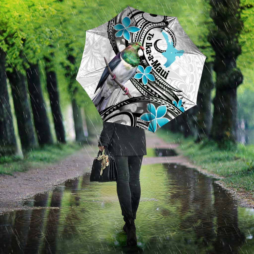 Aotearoa Te Ika-a-Maui Umbrella South Island Kekeru Maori Koru - Polynesian Pride