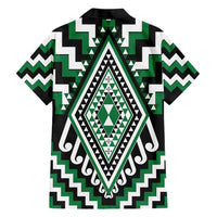 Green Aotearoa Taniko Poutama Patikitiki Hawaiian Shirt LT14 - Polynesian Pride