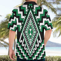 Green Aotearoa Taniko Poutama Patikitiki Hawaiian Shirt LT14 - Polynesian Pride