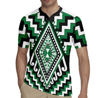 Green Aotearoa Taniko Poutama Patikitiki Rugby Jersey