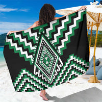 Green Aotearoa Taniko Poutama Patikitiki Sarong