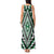 Green Aotearoa Taniko Poutama Patikitiki Tank Maxi Dress