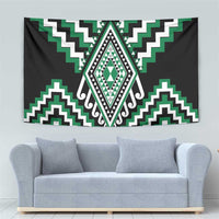 Green Aotearoa Taniko Poutama Patikitiki Tapestry
