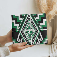 Green Aotearoa Taniko Poutama Patikitiki Wrapping Paper LT14 - Polynesian Pride