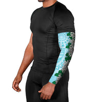 Cook Islands Tiare Maori With Conch Shell Arm Sleeves Pasifika Fest Polynesian Tattoo Turquoise LT14 - Polynesian Pride