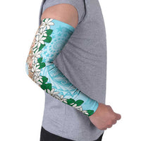 Cook Islands Tiare Maori With Conch Shell Arm Sleeves Pasifika Fest Polynesian Tattoo Turquoise LT14 - Polynesian Pride