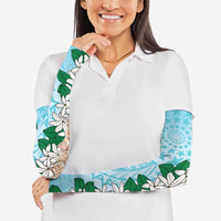 Cook Islands Tiare Maori With Conch Shell Arm Sleeves Pasifika Fest Polynesian Tattoo Turquoise LT14 - Polynesian Pride