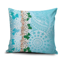 Cook Islands Tiare Maori With Conch Shell Pillow Cover Pasifika Fest Polynesian Tattoo Turquoise LT14 Turquoise - Polynesian Pride