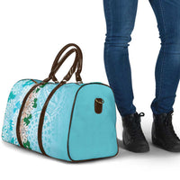 Cook Islands Tiare Maori With Conch Shell Travel Bag Pasifika Fest Polynesian Tattoo Turquoise LT14 - Polynesian Pride