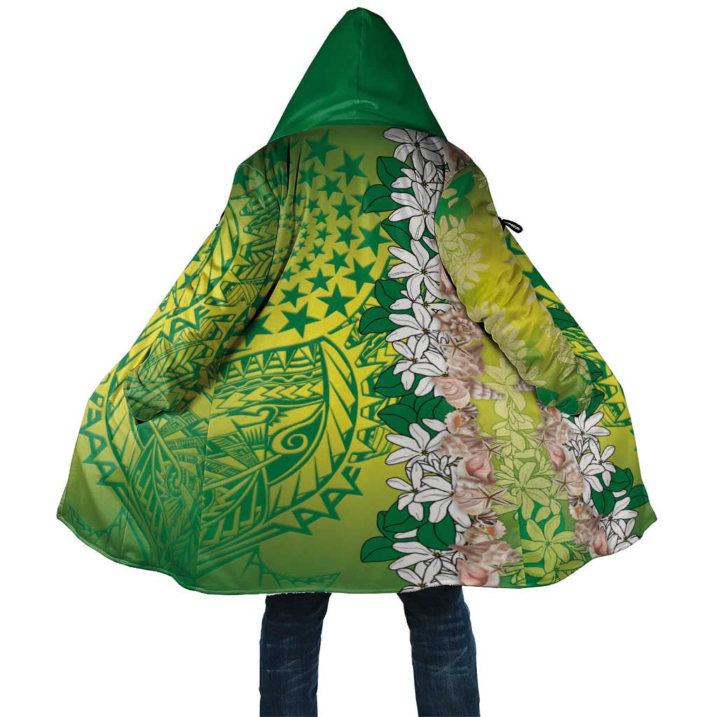 Cook Islands Tiare Maori With Conch Shell Cloak Pasifika Fest Polynesian Tattoo Green