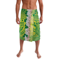 Cook Islands Tiare Maori With Conch Shell Lavalava Pasifika Fest Polynesian Tattoo Green LT14 Green - Polynesian Pride