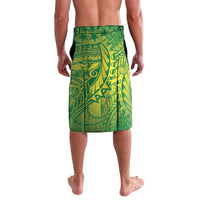 Cook Islands Tiare Maori With Conch Shell Lavalava Pasifika Fest Polynesian Tattoo Green LT14 - Polynesian Pride