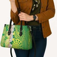 Cook Islands Tiare Maori With Conch Shell Leather Bag Pasifika Fest Polynesian Tattoo Green LT14 - Polynesian Pride