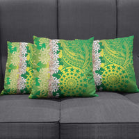 Cook Islands Tiare Maori With Conch Shell Pillow Cover Pasifika Fest Polynesian Tattoo Green LT14 - Polynesian Pride