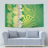 Cook Islands Tiare Maori With Conch Shell Tapestry Pasifika Fest Polynesian Tattoo Green LT14 - Polynesian Pride