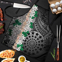 Cook Islands Tiare Maori With Conch Shell Apron Pasifika Fest Polynesian Tattoo Black LT14 Black - Polynesian Pride