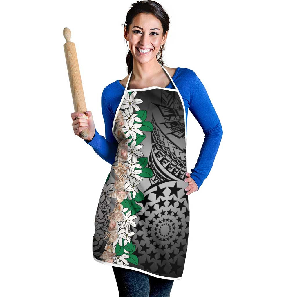 Cook Islands Tiare Maori With Conch Shell Apron Pasifika Fest Polynesian Tattoo Black LT14 - Polynesian Pride