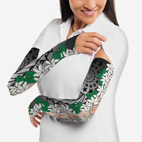 Cook Islands Tiare Maori With Conch Shell Arm Sleeves Pasifika Fest Polynesian Tattoo Black LT14 - Polynesian Pride