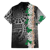 Cook Islands Tiare Maori With Conch Shell Family Matching Mermaid Dress and Hawaiian Shirt Pasifika Fest Polynesian Tattoo Black