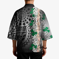 Cook Islands Tiare Maori With Conch Shell Kimono Pasifika Fest Polynesian Tattoo Black LT14 - Polynesian Pride