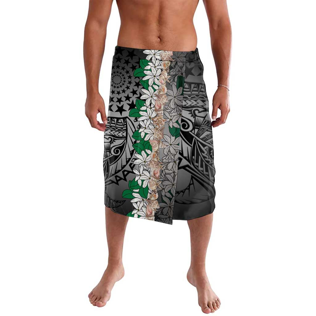 Cook Islands Tiare Maori With Conch Shell Lavalava Pasifika Fest Polynesian Tattoo Black LT14 Black - Polynesian Pride