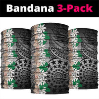 Cook Islands Tiare Maori With Conch Shell Neck Gaiter Pasifika Fest Polynesian Tattoo Black LT14 package One Size: 25*50cm Black - Polynesian Pride