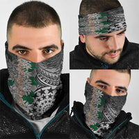 Cook Islands Tiare Maori With Conch Shell Neck Gaiter Pasifika Fest Polynesian Tattoo Black LT14 - Polynesian Pride