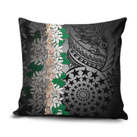 Cook Islands Tiare Maori With Conch Shell Pillow Cover Pasifika Fest Polynesian Tattoo Black LT14 Black - Polynesian Pride