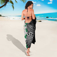 Cook Islands Tiare Maori With Conch Shell Sarong Pasifika Fest Polynesian Tattoo Black LT14 - Polynesian Pride