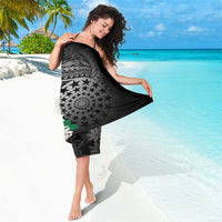 Cook Islands Tiare Maori With Conch Shell Sarong Pasifika Fest Polynesian Tattoo Black LT14 - Polynesian Pride
