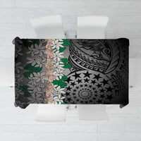 Cook Islands Tiare Maori With Conch Shell Tablecloth Pasifika Fest Polynesian Tattoo Black LT14 Black - Polynesian Pride
