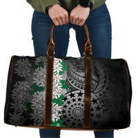 Cook Islands Tiare Maori With Conch Shell Travel Bag Pasifika Fest Polynesian Tattoo Black LT14 Black - Polynesian Pride