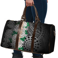 Cook Islands Tiare Maori With Conch Shell Travel Bag Pasifika Fest Polynesian Tattoo Black LT14 - Polynesian Pride