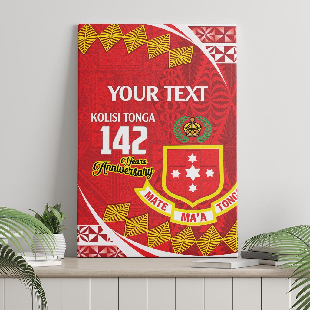 Personalised Kolisi Tonga College Atele Canvas Wall Art Mate Maa Tonga 142 Years Anniversary LT14 - Polynesian Pride