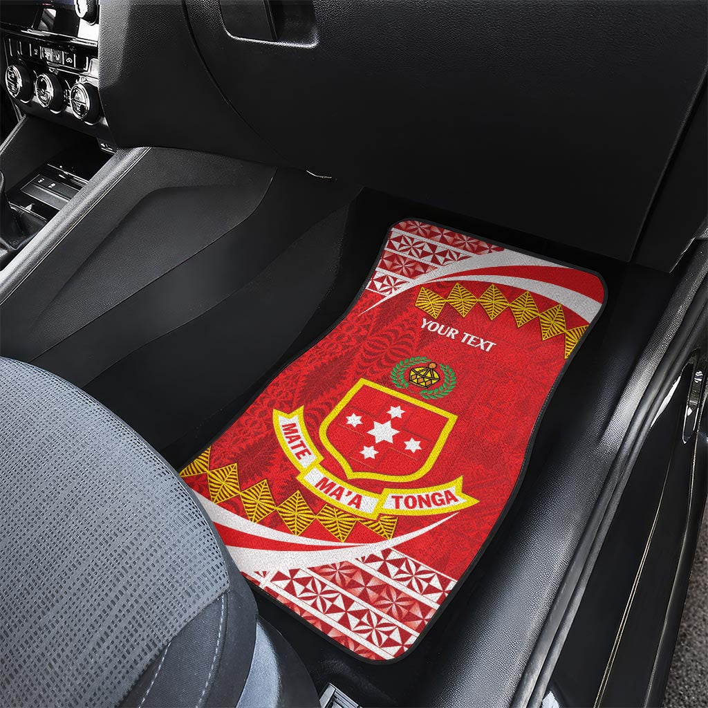 Personalised Kolisi Tonga College Atele Car Mats Mate Maa Tonga 142 Years Anniversary LT14 - Polynesian Pride