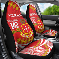 Personalised Kolisi Tonga College Atele Car Seat Cover Mate Maa Tonga 142 Years Anniversary