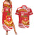 Personalised Kolisi Tonga College Atele Couples Matching Summer Maxi Dress and Hawaiian Shirt Mate Maa Tonga 142 Years Anniversary