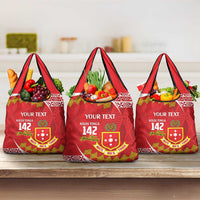 Personalised Kolisi Tonga College Atele Grocery Bag Mate Maa Tonga 142 Years Anniversary LT14 3-pack One Size Red - Polynesian Pride