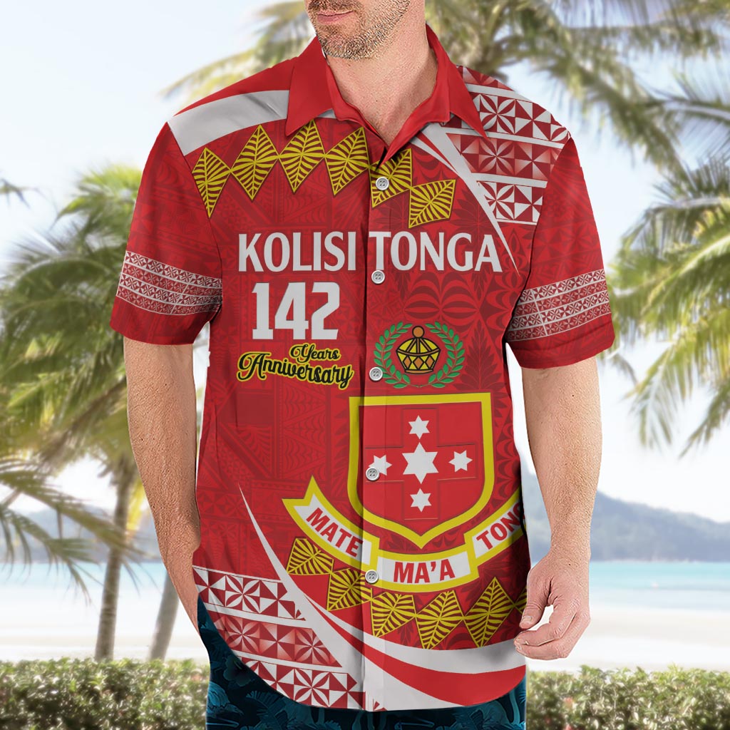 Personalised Kolisi Tonga College Atele Hawaiian Shirt Mate Maa Tonga 142 Years Anniversary LT14 - Polynesian Pride