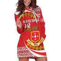 Personalised Kolisi Tonga College Atele Hoodie Dress Mate Maa Tonga 142 Years Anniversary LT14 Red - Polynesian Pride