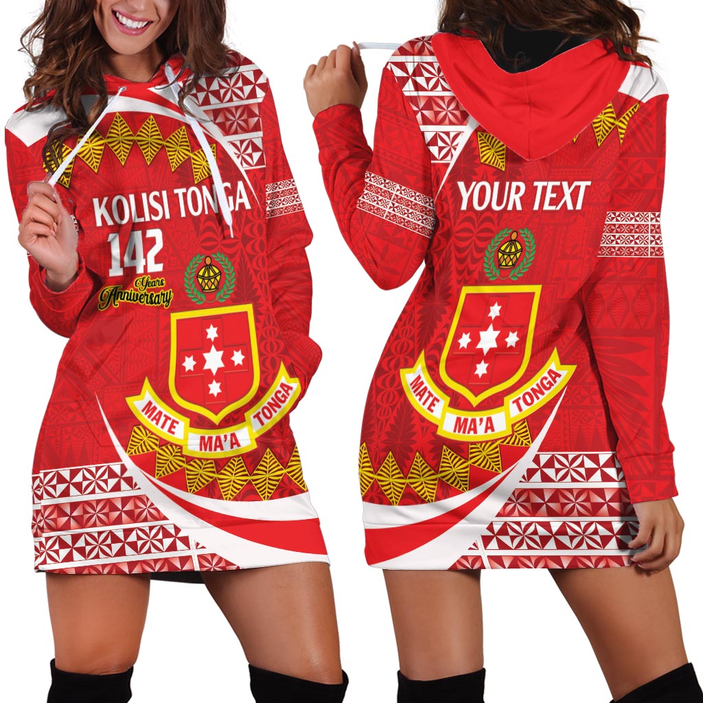 Personalised Kolisi Tonga College Atele Hoodie Dress Mate Maa Tonga 142 Years Anniversary LT14 - Polynesian Pride
