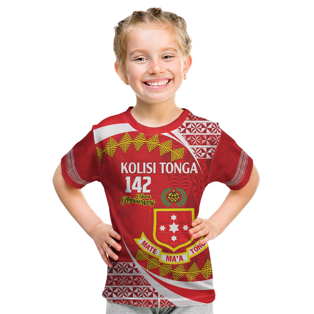 Personalised Kolisi Tonga College Atele Kid T Shirt Mate Maa Tonga 142 Years Anniversary