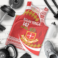 Personalised Kolisi Tonga College Atele Men Tank Top Mate Maa Tonga 142 Years Anniversary LT14 - Polynesian Pride