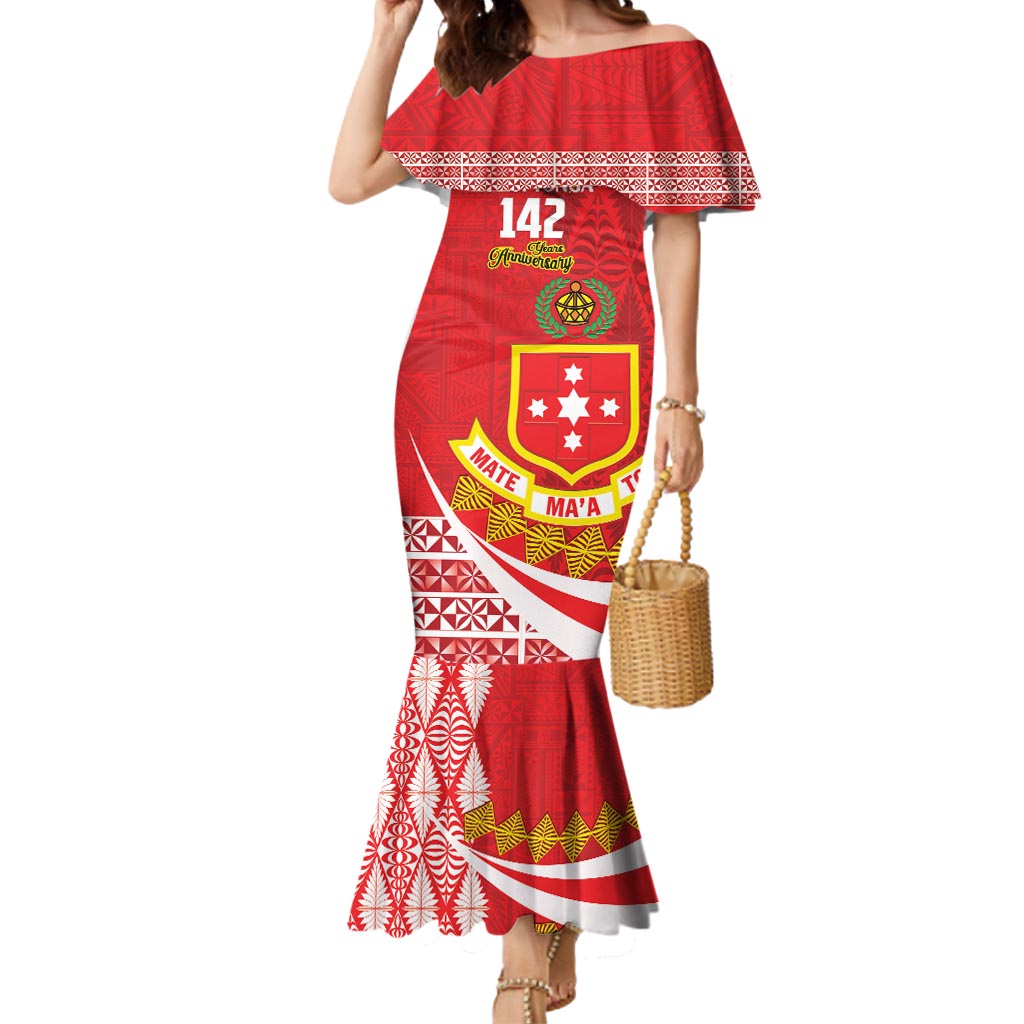 Personalised Kolisi Tonga College Atele Mermaid Dress Mate Maa Tonga 142 Years Anniversary