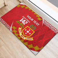 Personalised Kolisi Tonga College Atele Rubber Doormat Mate Maa Tonga 142 Years Anniversary LT14 - Polynesian Pride
