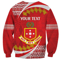 Personalised Kolisi Tonga College Atele Sweatshirt Mate Maa Tonga 142 Years Anniversary LT14 - Polynesian Pride