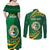 Personalised Tonga Liahona-Saineha High School Couples Matching Off Shoulder Maxi Dress and Long Sleeve Button Shirt Happy 76 Years Anniversary